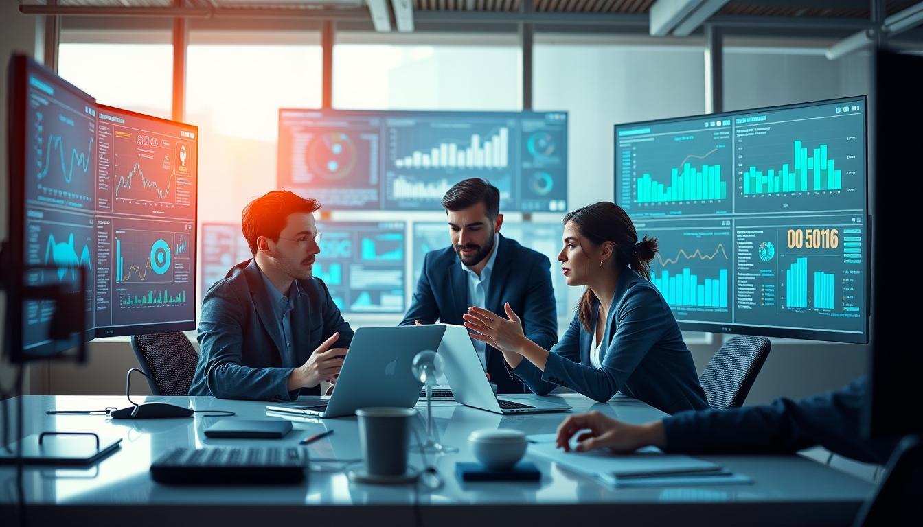 Enterprise software dashboards and business process automation